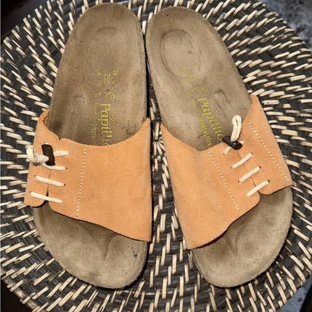 Birkenstock Papillio Camel Suede Sandals 39